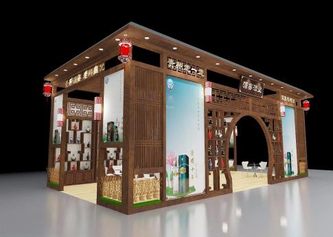 湄窖酒業(yè)酒博會(huì)展臺(tái)設(shè)計(jì)搭建案例分析及深圳展覽公司